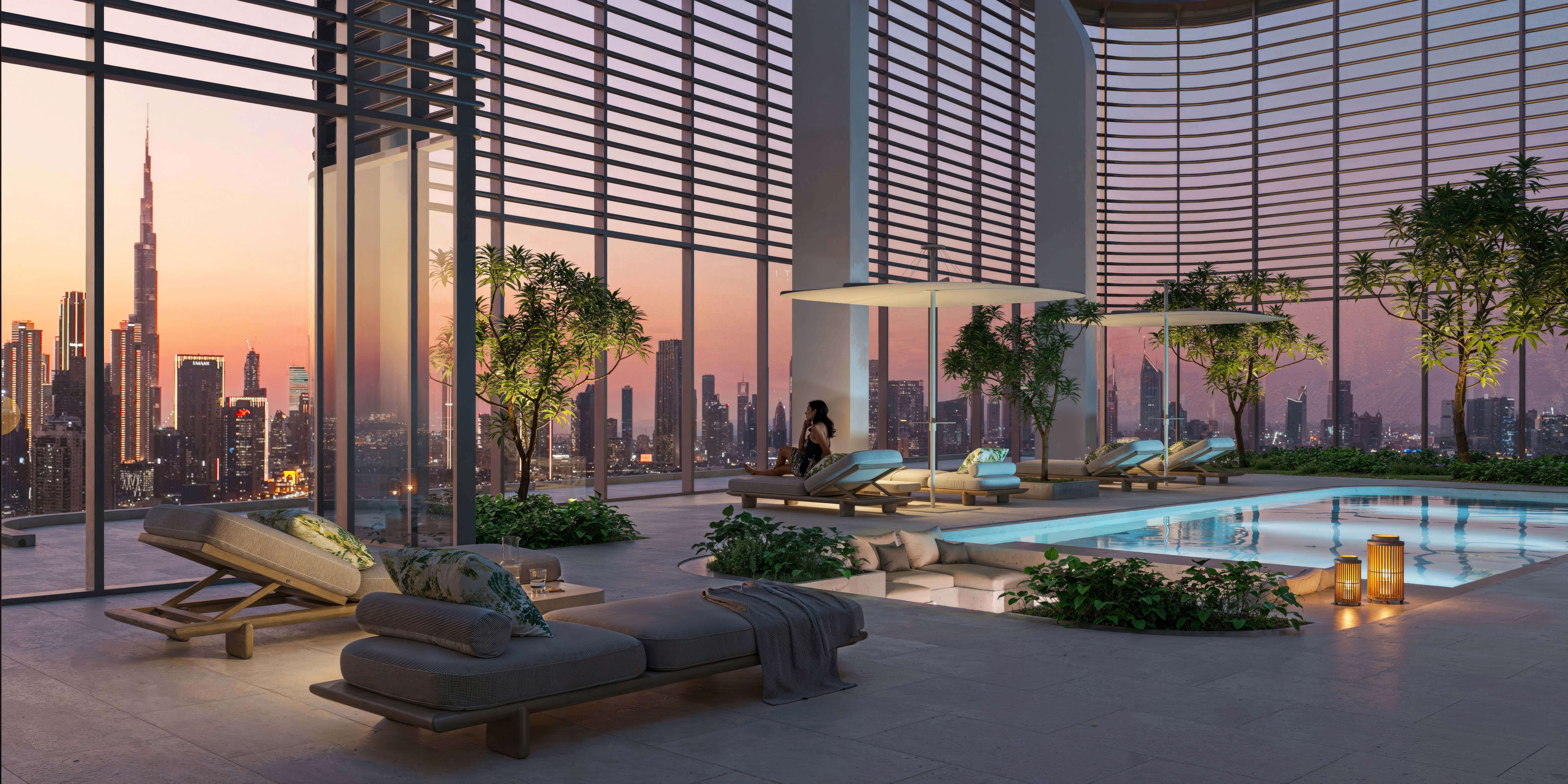 Rooftop pool